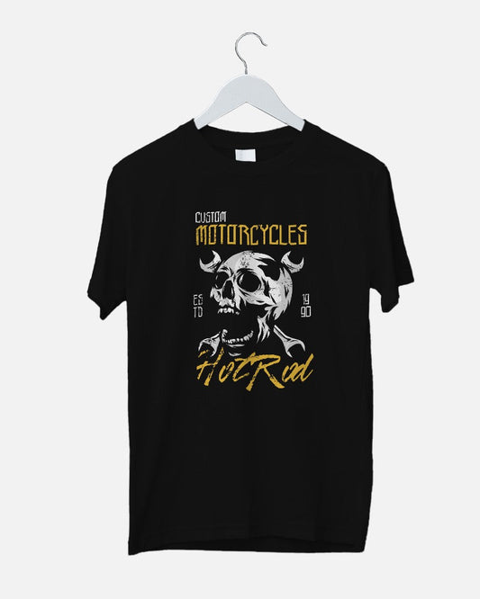 Custom Motorcycles Skull Regular Fit T-shirt