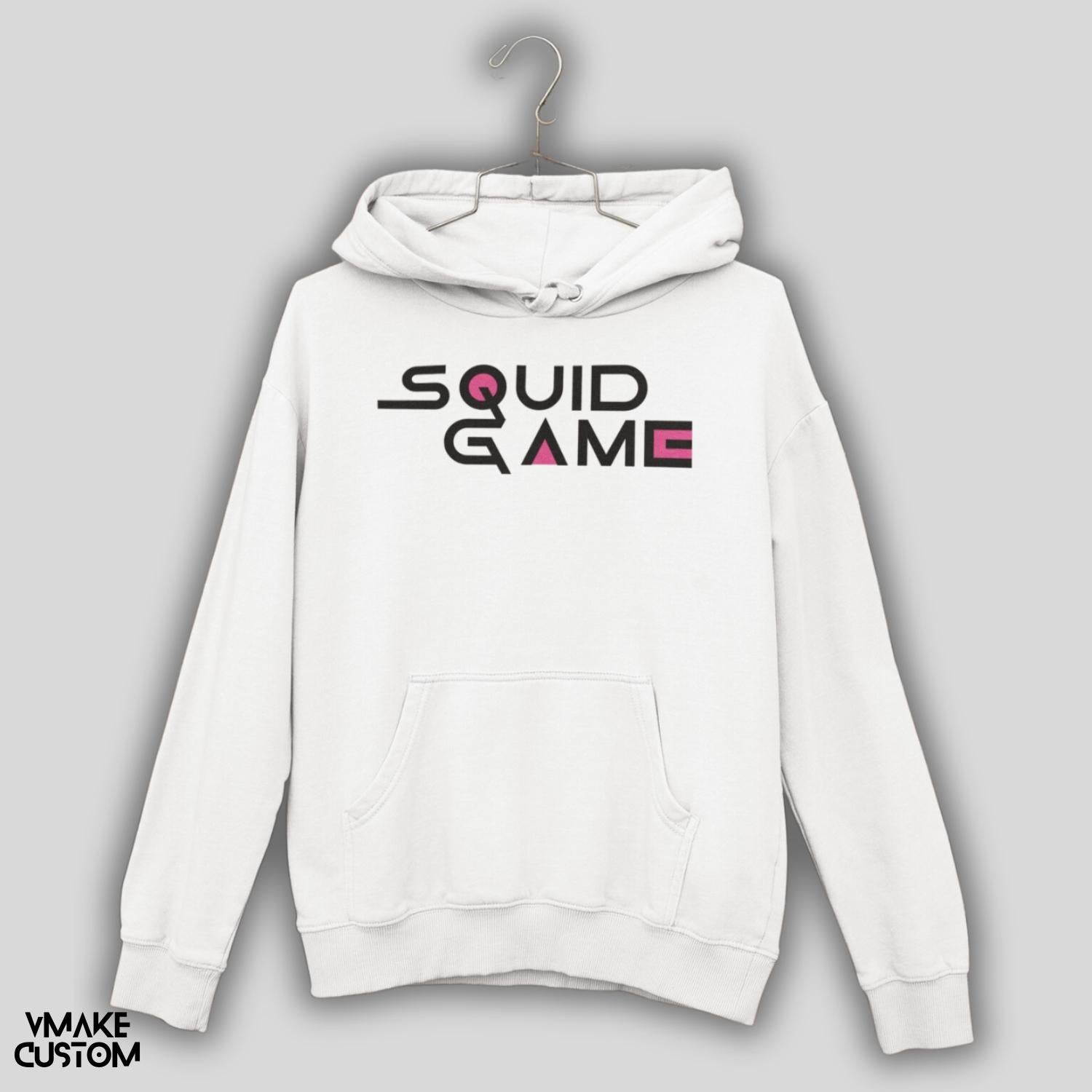 SquidGameInspiredPulloverHoodieWhite