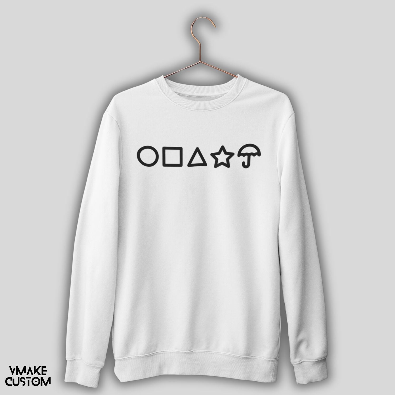 netflix squid games style sweatshirt white vmakecustom